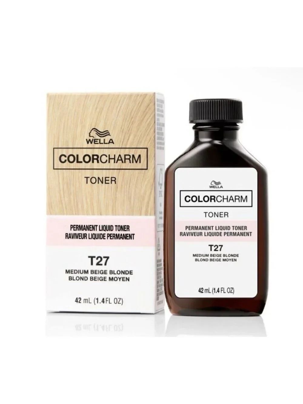 Wella Color Charm Permanent Liquid Toner T27 Medium Beige Blonde